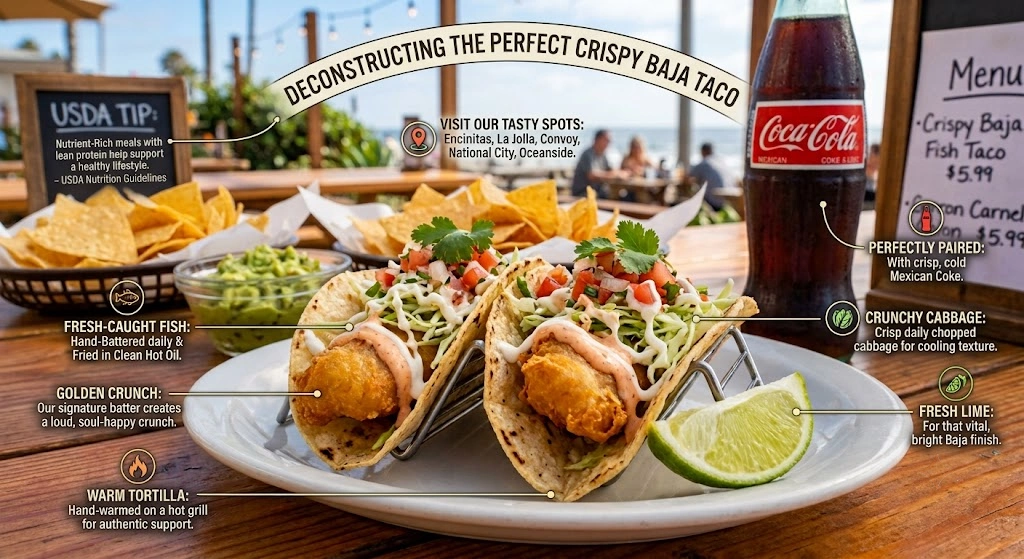 A plate of tacos accompanied by a Coke and a side of chips, showcasing a colorful and appetizing meal.
